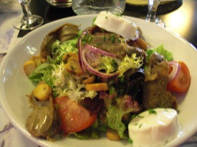 Gizzard salad